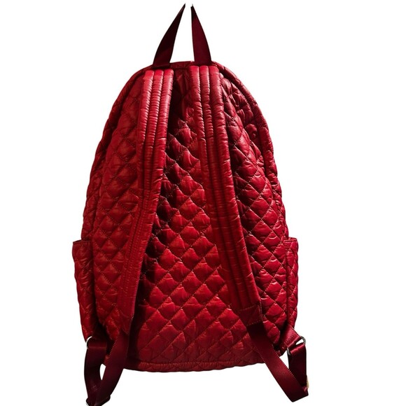 NWOT MZ Wallace Red Apple Metro Backpack Quilted W/Pouch Travel, Gym, School main image 5